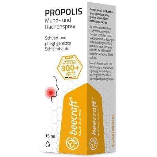 BEECRAFT Propolis mouth and throat spray 15 ml UK