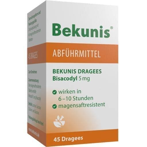 BEKUNIS tab. bisacodyl 45 pc. constipation remedies UK