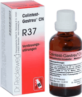 Belching, flatulence, constipation, COLINTEST-Gastreu CN R37 mixture UK