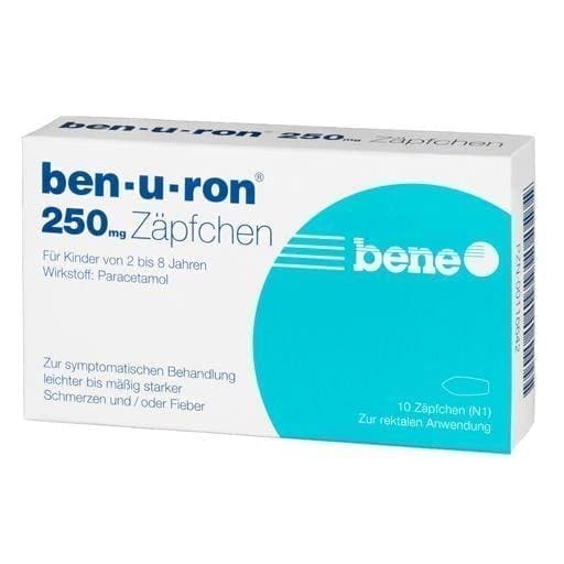 BEN-U-RON 250 mg paracetamol suppository 10 pc UK