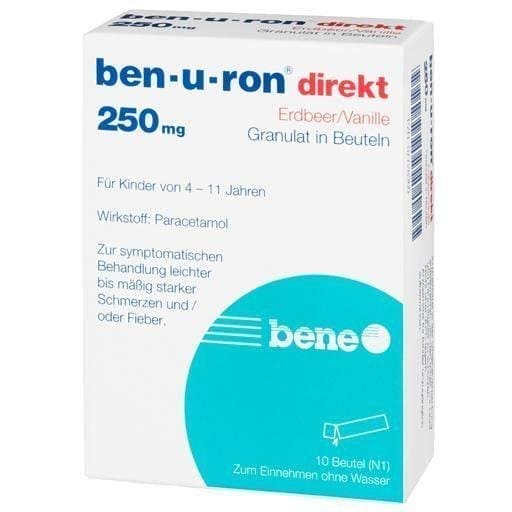 BEN-U-RON direct 250 mg granules strawberry, vanilla UK