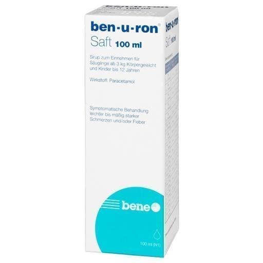 BEN-U-RON Paracetamol, pain, fever baby syrup UK