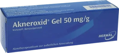 Benzoyl peroxide, ACNER OXIDE, Akneroxid 5 Gel UK