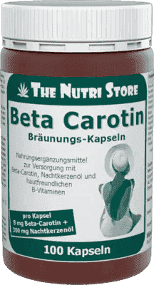 BETA CAROTIN 8 mg tanning capsules, beta carotine, evening primrose oil UK
