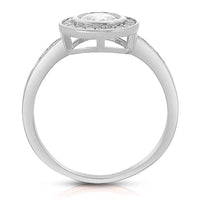 Bezel engagement ring UK