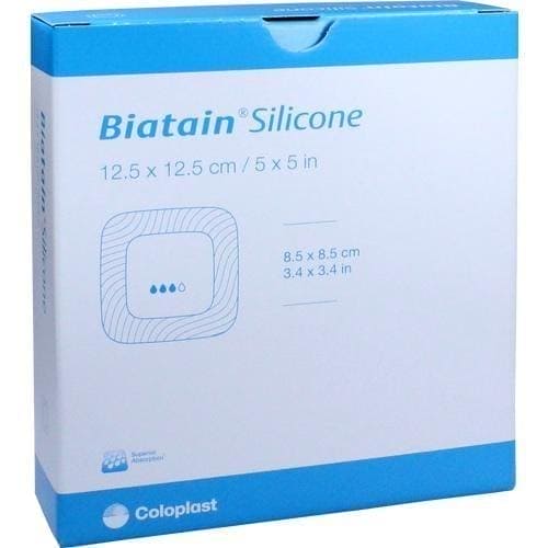 BIATAIN silicone dressing, foam 12.5x12.5 cm UK