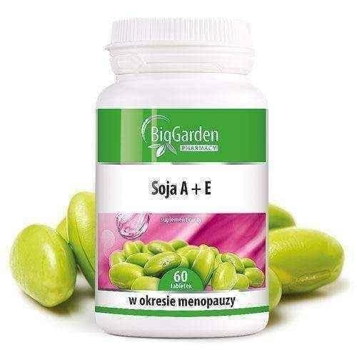 BigGarden Soy A + E x 60 tablets, woman in menopause UK