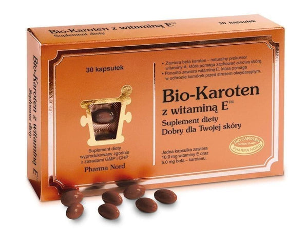 BIO-CAROTENE + vitamin E, beta carotene supplements UK