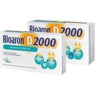 BIOARON Vitamin D 2000 IU x 90 capsules UK