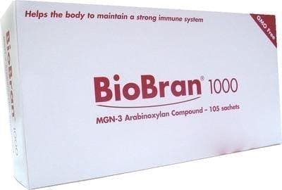 BioBran 1000 x 105 sachets increase the effectiveness of immunity UK