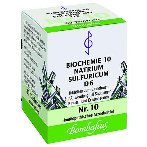 BIOCHEMISTRY 10 Natrum sulfuricum D 6 tablets UK