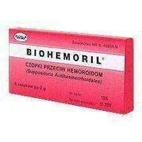BIOHEMORIL suppositories against hemorrhoids 2g x 6 pieces, hemorrhoids cure UK