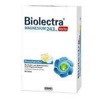 BIOLECTRA Magnesium 243 forte lemon effervescent tablet. 60 pcs UK