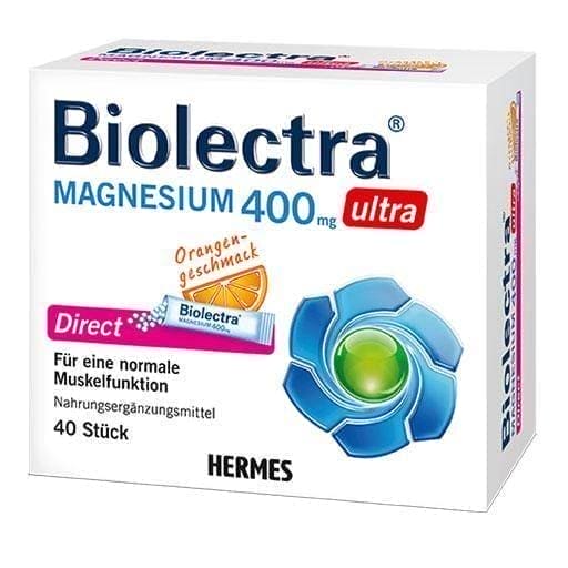BIOLECTRA Magnesium 400 mg ultra Direct Orange 40 pc UK