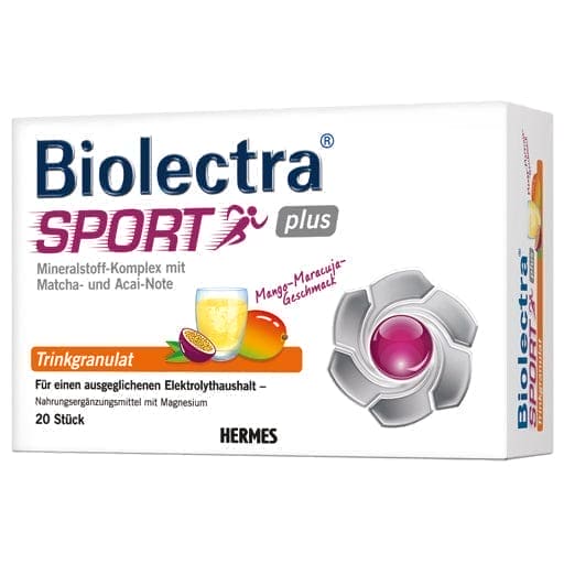 BIOLECTRA Sport Plus drinking granules, magnesium, matcha, acai UK