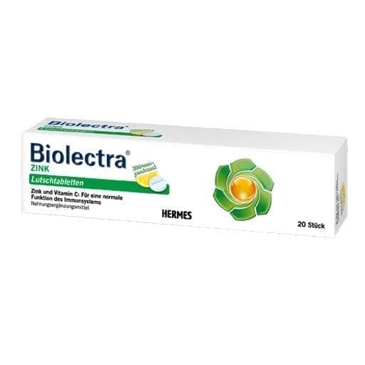 BIOLECTRA zinc lozenges, vitamin C UK