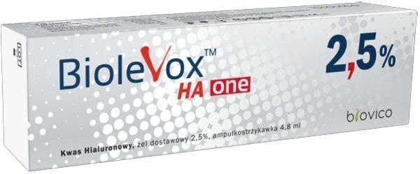 BIOLEVOX HA One hyaluronic acid 2.5% x 1 pre-filled syringe 4.8 ml UK