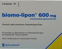 BIOMO-lipon 600 mg diabetic polyneuropathy ampoules UK