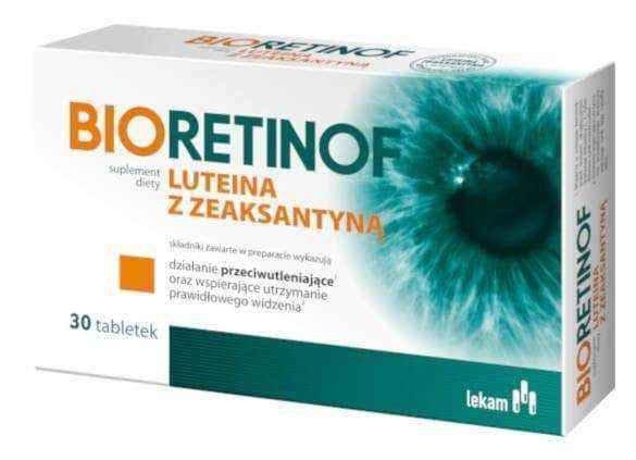 Bioretinof lutein with zeaxanthin x 30 tablets UK