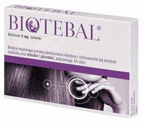 Biotebal 5mg, biotin, excessive hair loss and nail brittleness UK