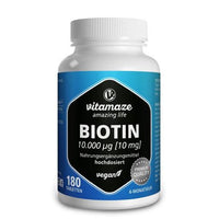 BIOTIN 10 mg high-dose vegan tablets UK