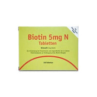 BIOTIN 5 mg N tablets UK