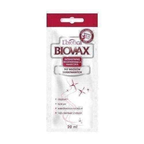BIOVAX intensively regenerating mask for colored hair 20ml x 10 sachets UK