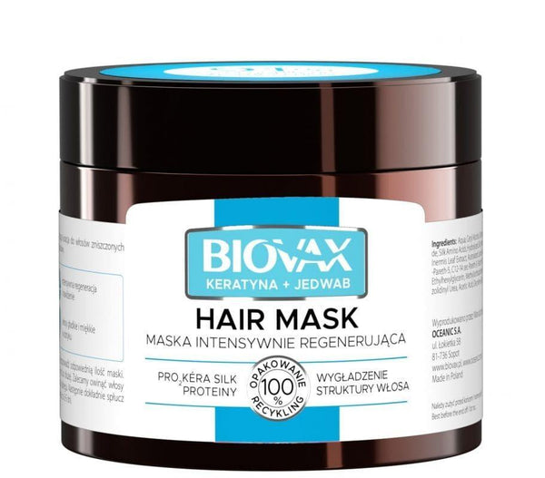 BIOVAX Keratin + silk Mask for dry and frizzy hair UK