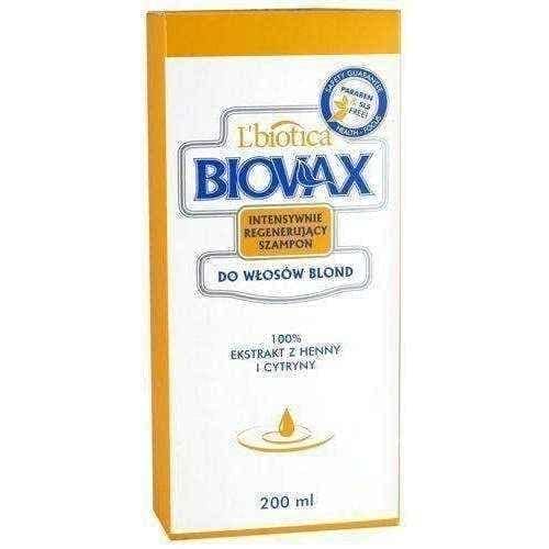 BIOVAX shampoo for blonde hair 200ml UK