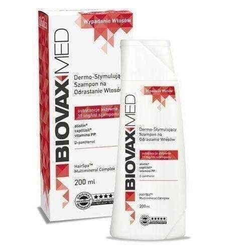 BIOVAXMED Dermo-stimulating shampoo for hair regrowth 200ml UK