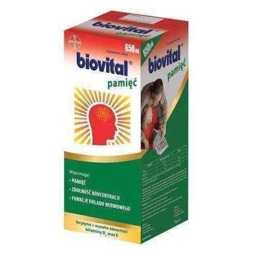 Biovital memory liquid 650ml, vitamins for memory UK