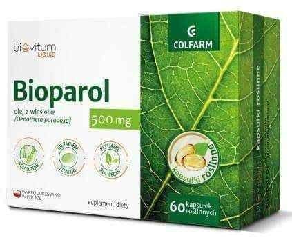 Biovitum Liquid Bioparol 500mg x 60 capsules UK