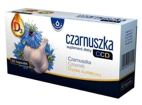 Black CCD x 60 capsules, Black cumin seed oil (Nigella sativa) UK