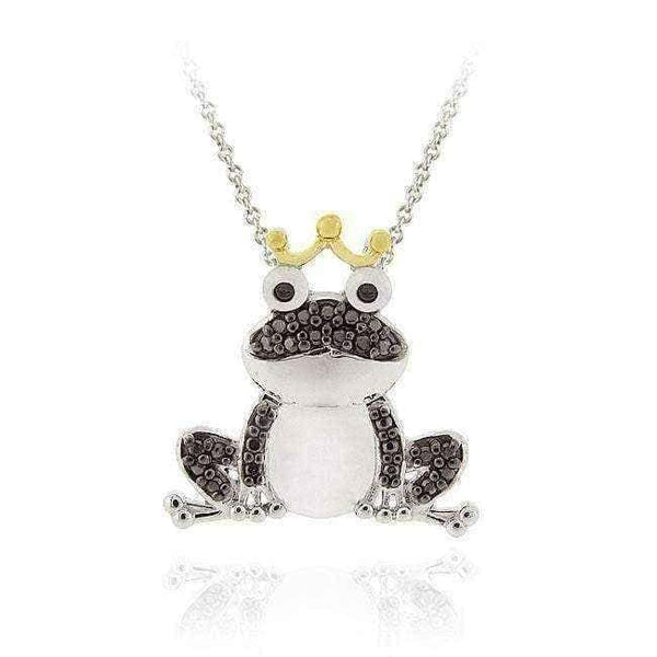 Black Diamond Frog Necklace UK