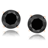 Black Diamond Stud Earrings UK