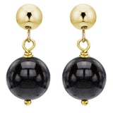 Black onyx earrings UK