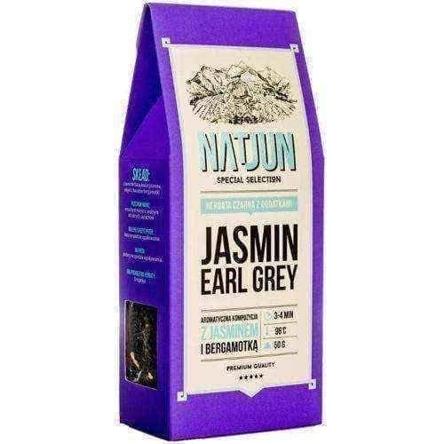 Black tea NATJUN , Earl Grey Jasmine tea '50g UK