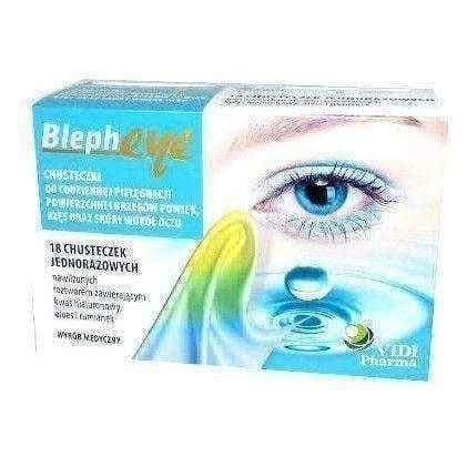 BLEPHEYE wipes for the care of the surface and edges of the eyelids x 18 pieces UK
