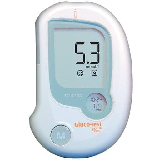 Blood glucose monitoring strip values, GLUCO TEST Plus 10 set UK