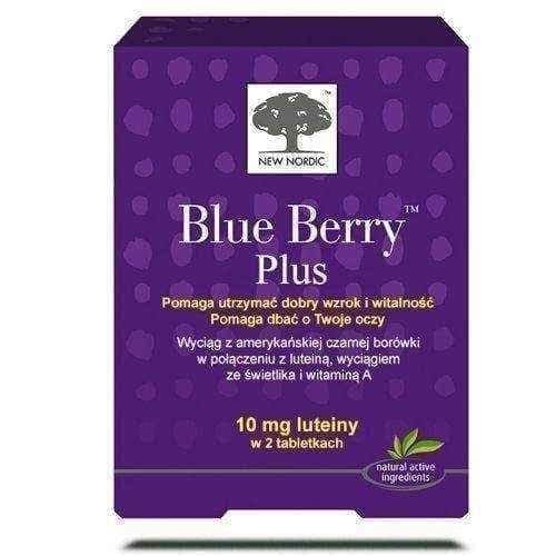 BLUE BERRY PLUS x 120 tablets, blue berries, bilberry supplement, marigold UK