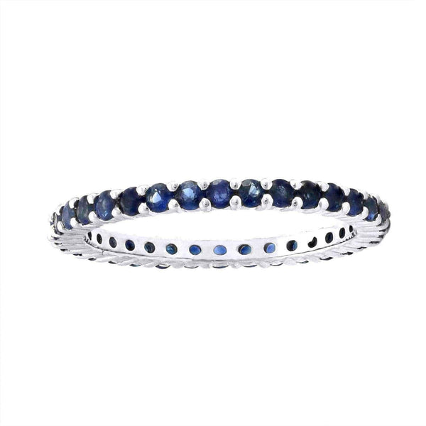 Blue sapphire eternity band UK