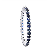 Blue sapphire eternity band UK