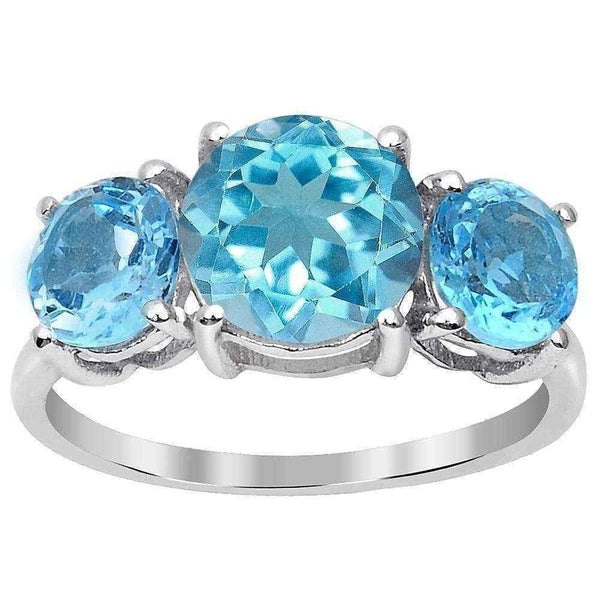 Blue topaz engagement ring UK