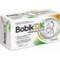 Bobik DK x 40 capsules twist-off, vitamins d and k, cholecalciferol, babies from 2 weeks+ UK