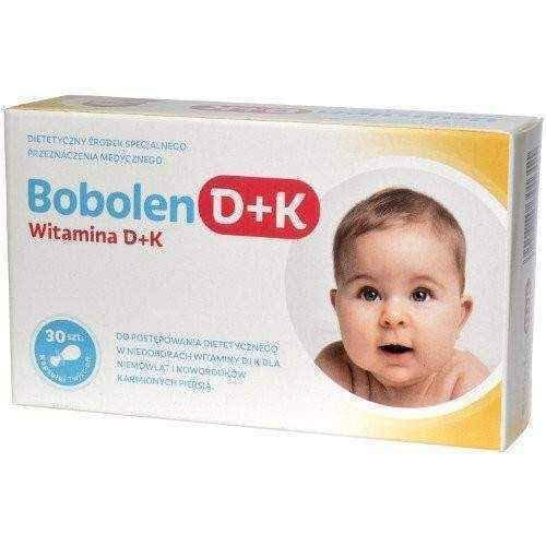 Bobolen Vitamin D + K x 30 capsules twist-off UK