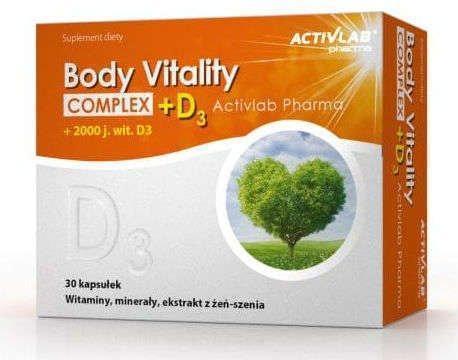 Body Vitality Complex + D3 x 30 capsules UK