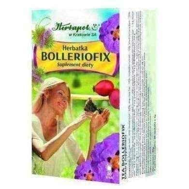 Bolleriofix tea 2g x 20 sachets | fruit and herbal teas | wild rose fruit UK
