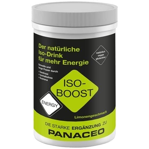 Boost energy powder PANACEO, dextrose, isomaltulose, caffeine UK