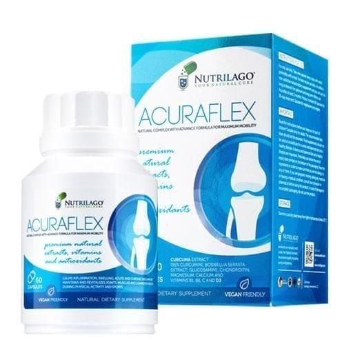 Boswellia serrata supplement, ACURAFLEX capsules Nutrilago UK