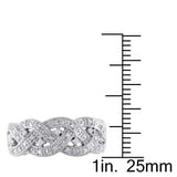 Braided diamond ring UK